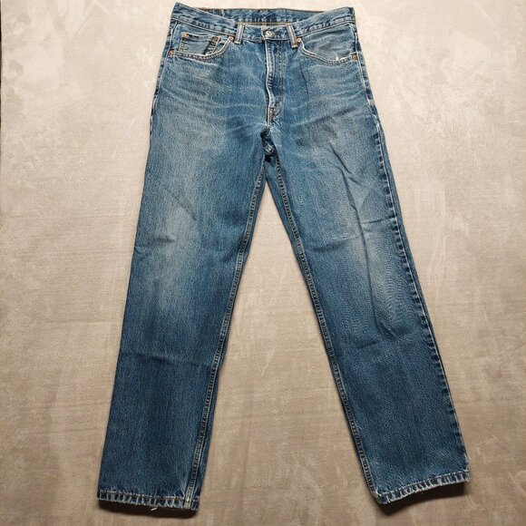 VTG Levis Mens 550 Blue Jeans Mens W33 L32 Vintage Denim Casual Wear - Picture 1 of 15